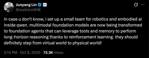 Alibaba пуска роботика и въплътен AI